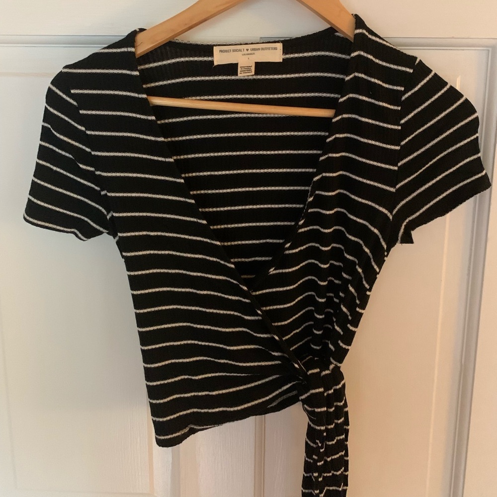 Urban Outfitters Wrap Top with Tie
